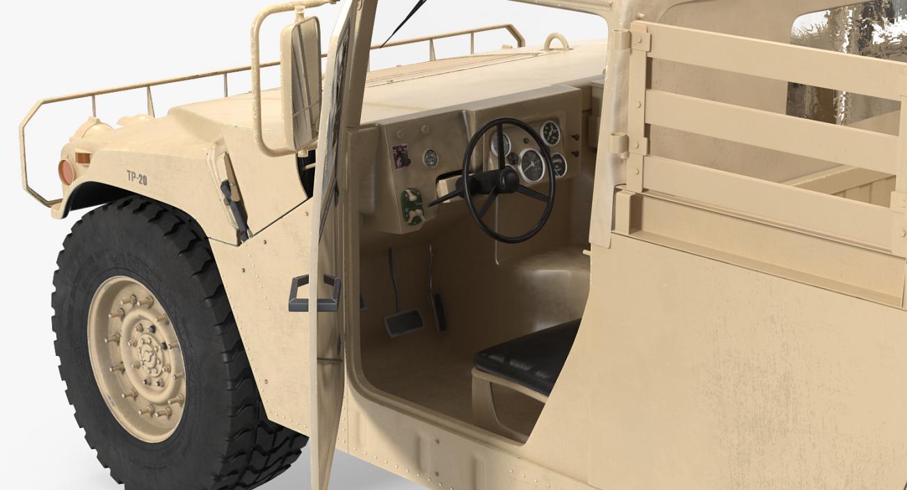 Military Cargo Troop Carrier HMMWV m1038 Desert 3D