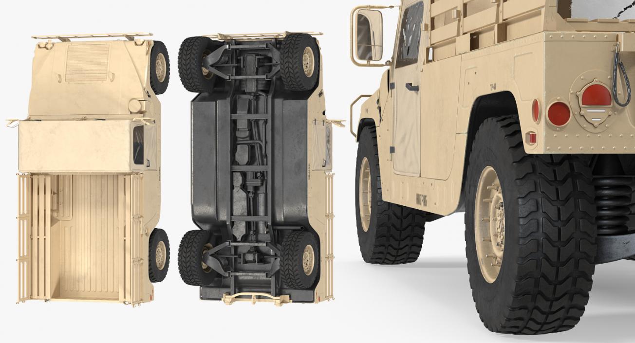 Military Cargo Troop Carrier HMMWV m1038 Desert 3D