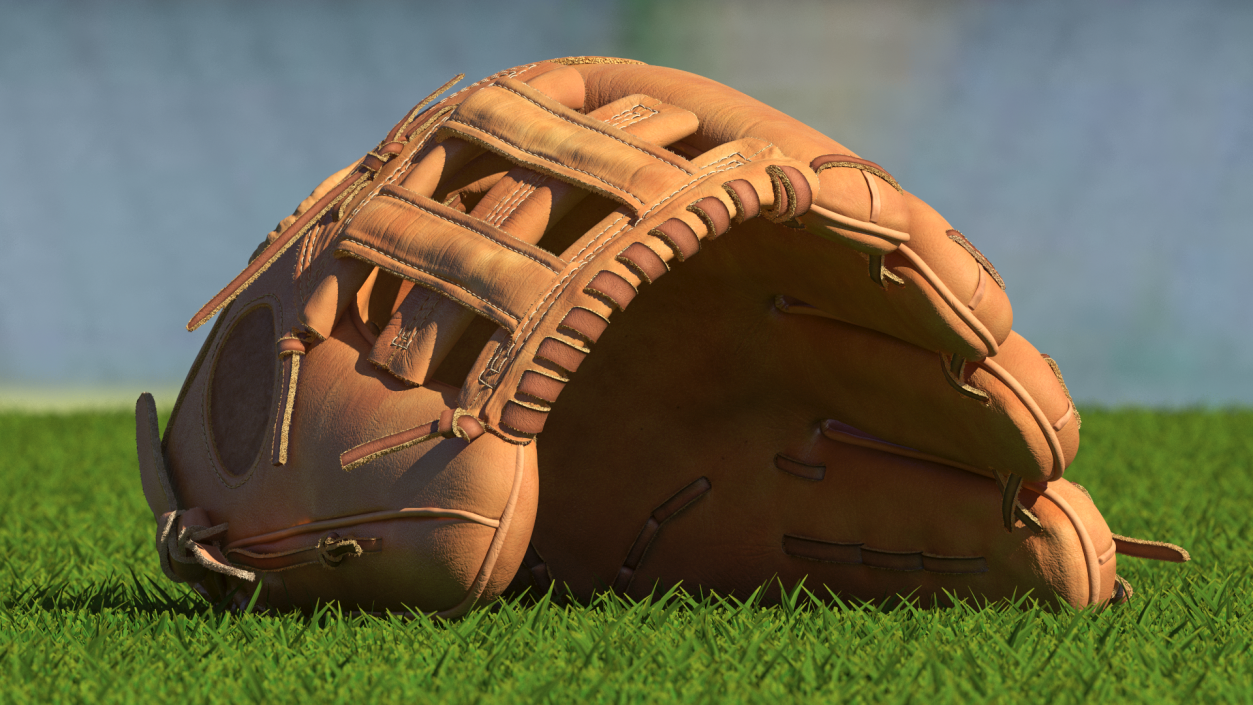 Pro Series Baseball Glove Fur 3D model