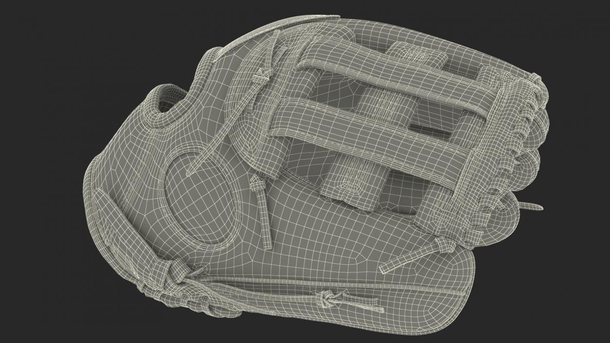 Pro Series Baseball Glove Fur 3D model