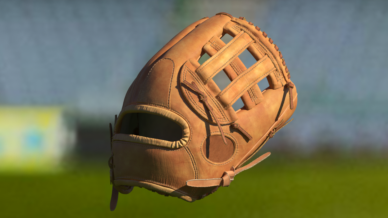 Pro Series Baseball Glove Fur 3D model