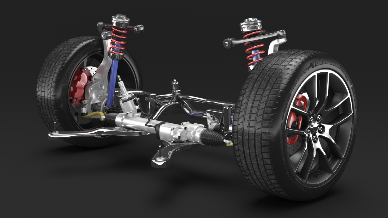 3D Car Suspension System 2 model