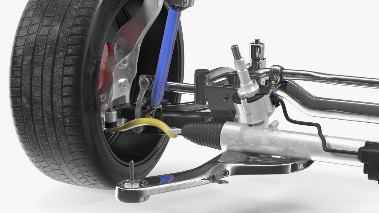 3D Car Suspension System 2 model