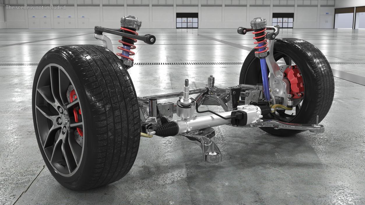 3D Car Suspension System 2 model