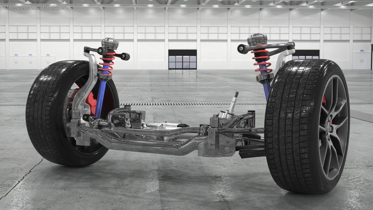 3D Car Suspension System 2 model