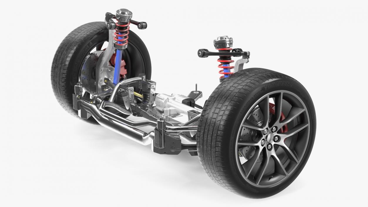 3D Car Suspension System 2 model