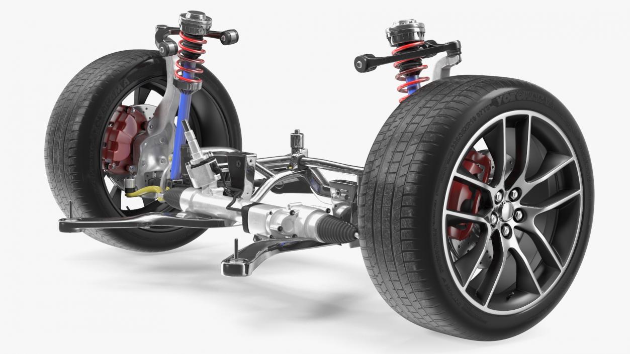 3D Car Suspension System 2 model