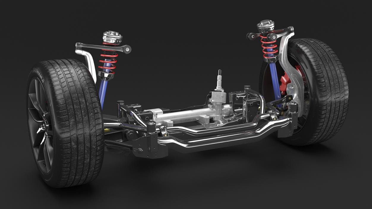 3D Car Suspension System 2 model