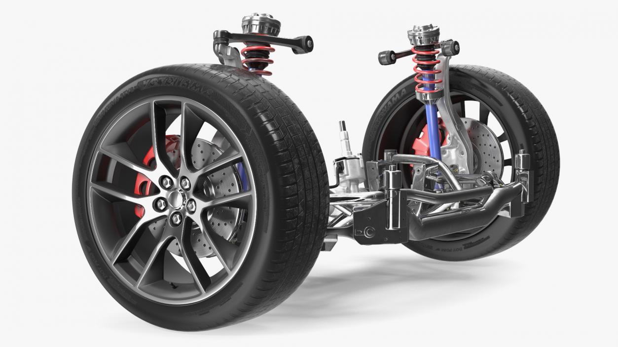 3D Car Suspension System 2 model