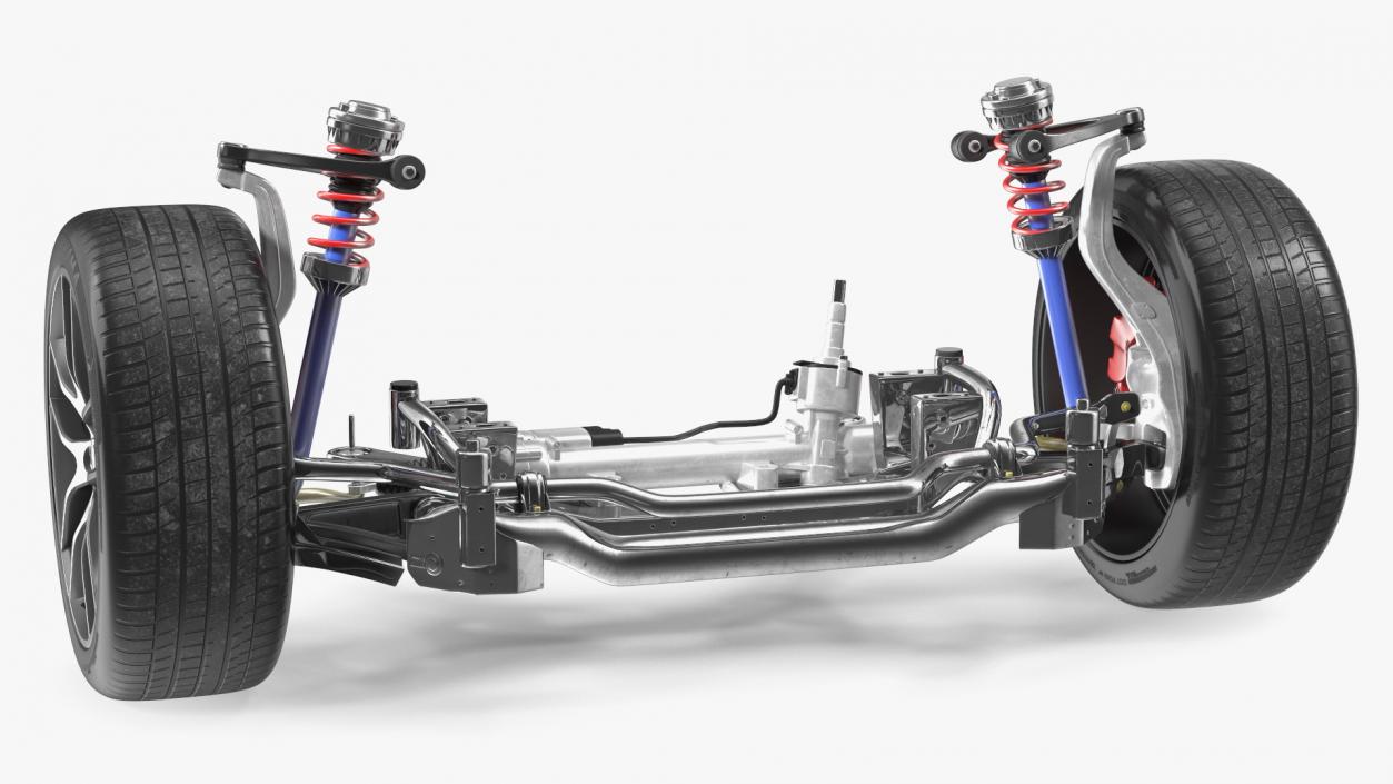 3D Car Suspension System 2 model