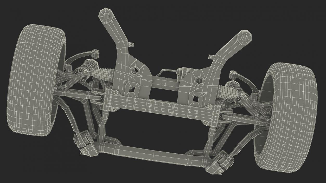 3D Car Suspension System 2 model