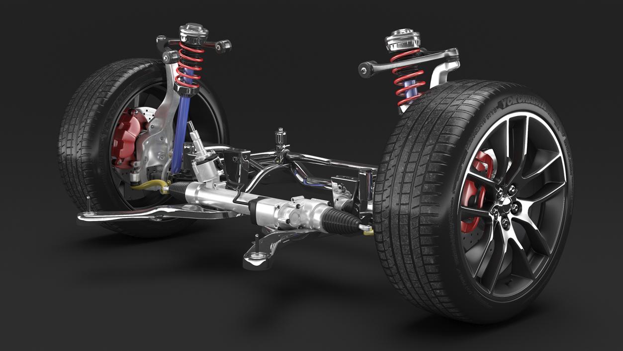 3D Car Suspension System 2 model