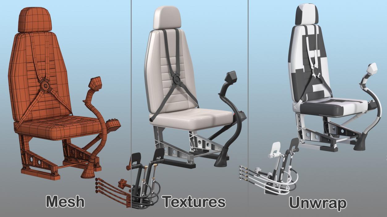 Pilot Seats Collection 2 3D model