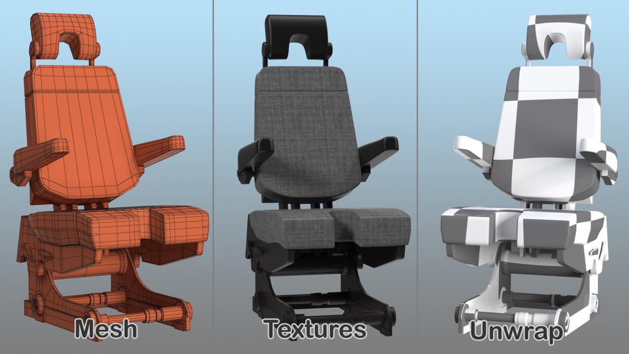 Pilot Seats Collection 2 3D model