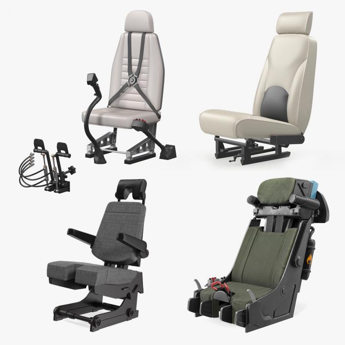 Pilot Seats Collection 2 3D model