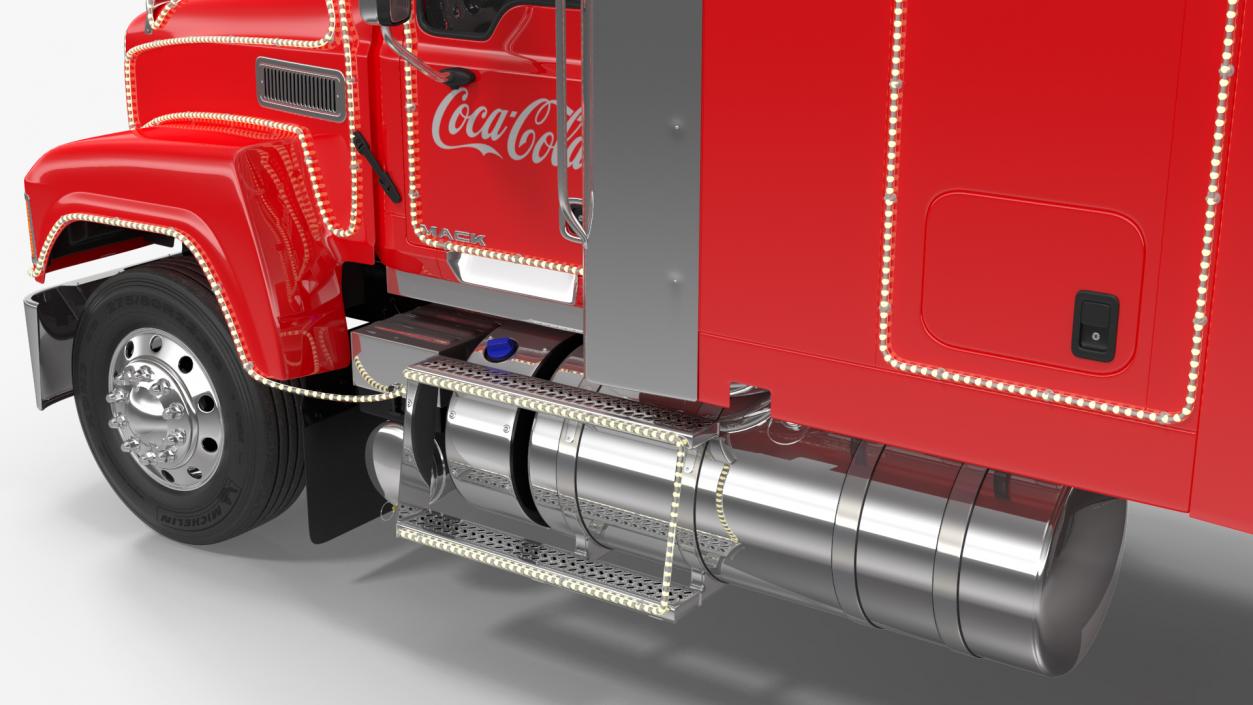 Coca Cola Christmas Truck Rigged 3D