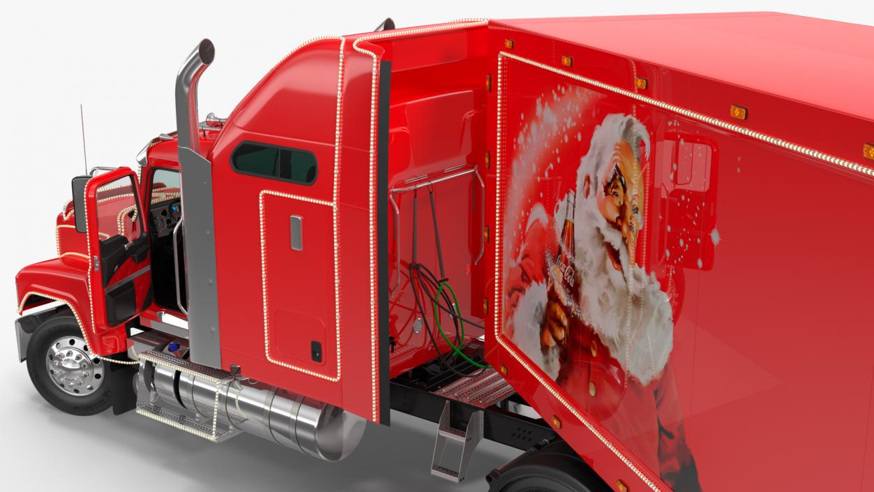 Coca Cola Christmas Truck Rigged 3D