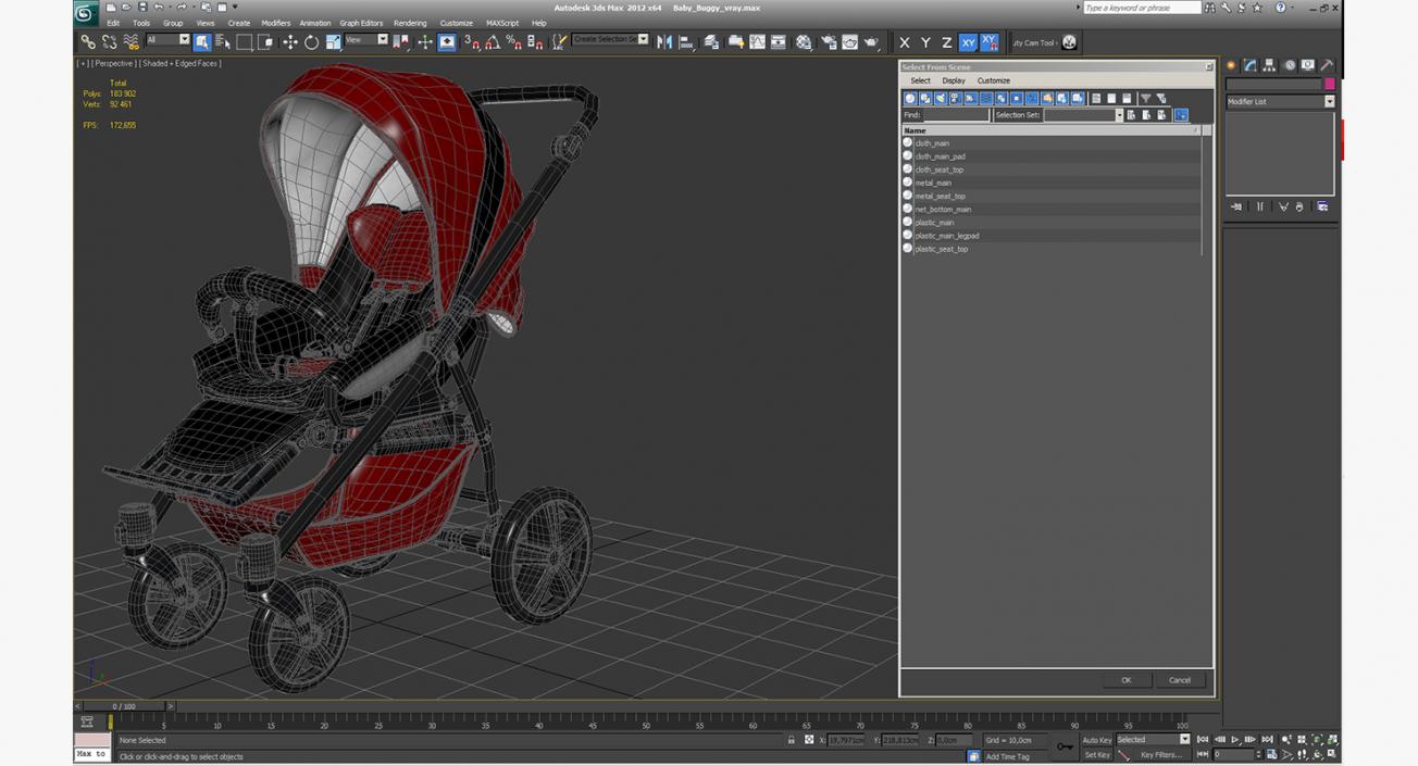 3D model Baby Buggy