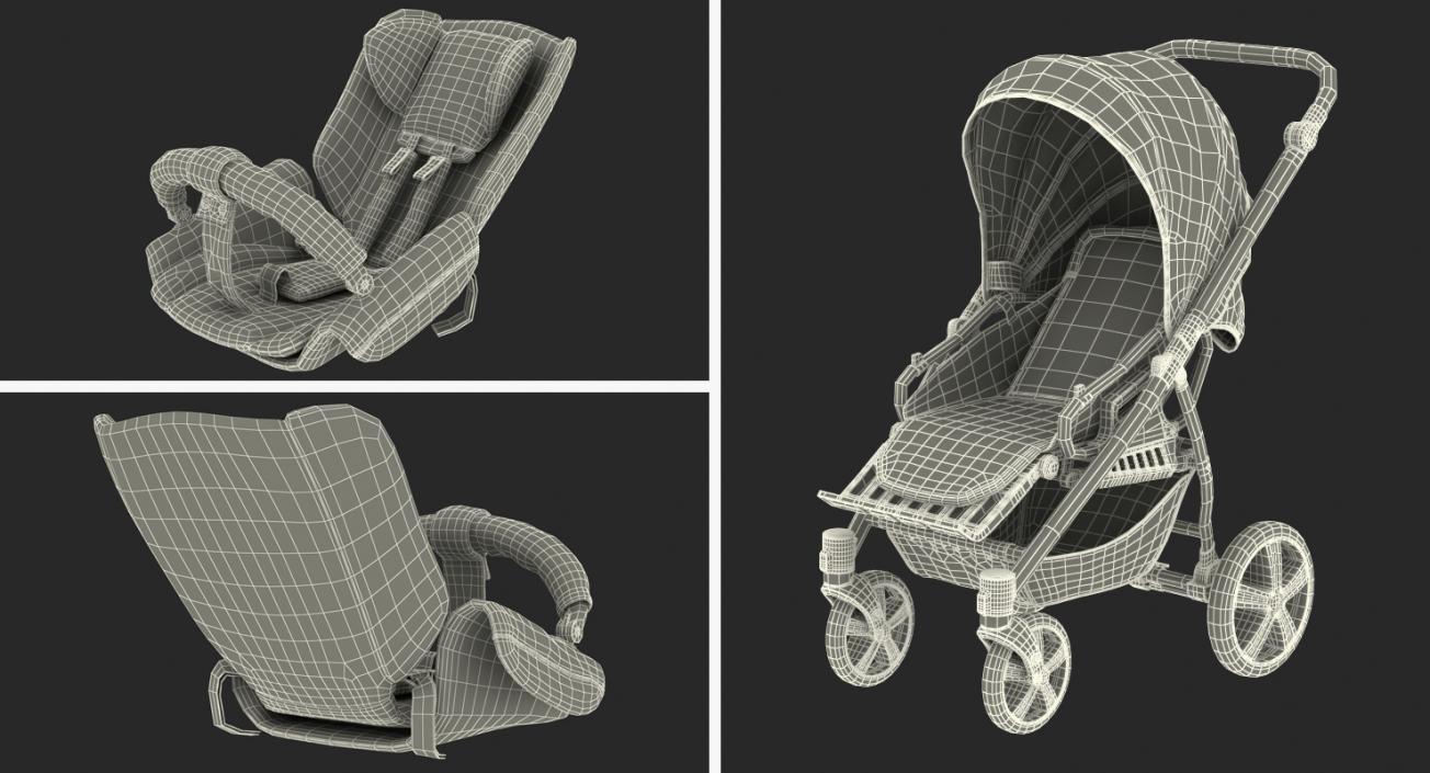 3D model Baby Buggy