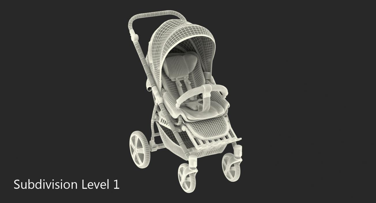 3D model Baby Buggy