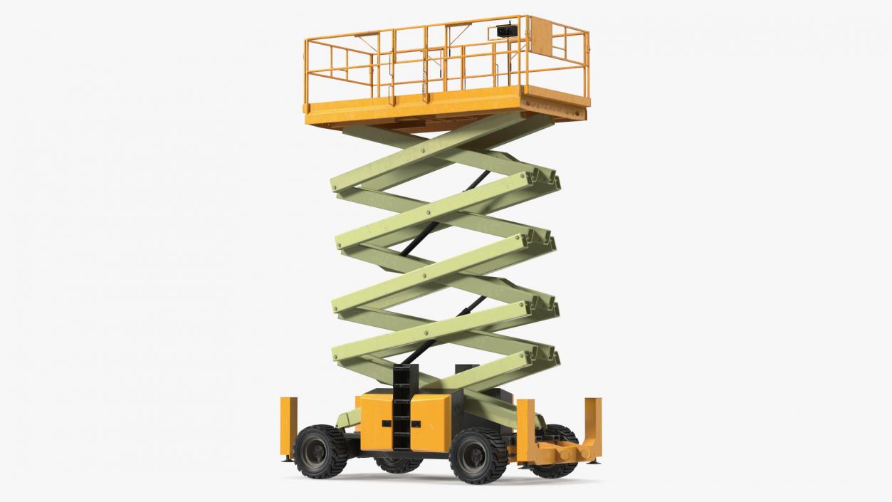 Industrial Scissor Lift Platform 3D