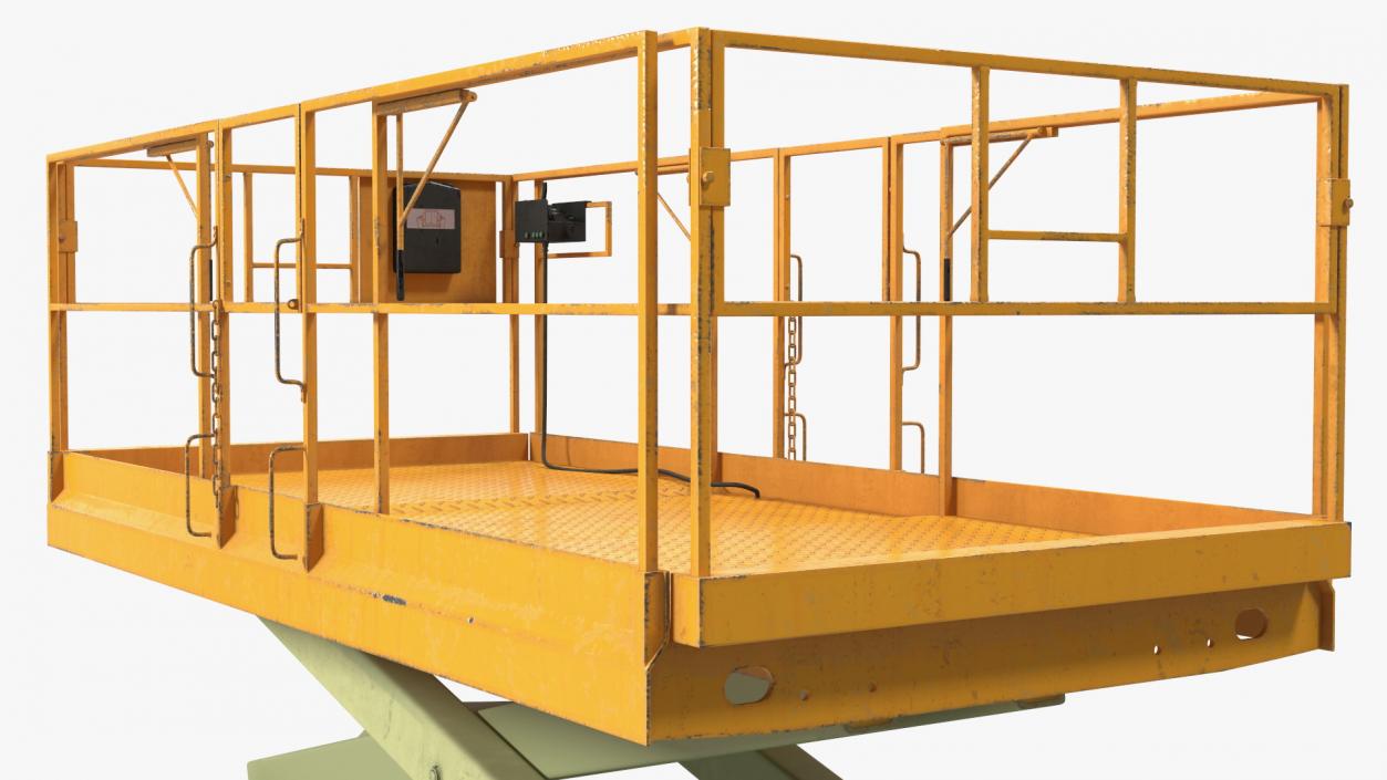 Industrial Scissor Lift Platform 3D