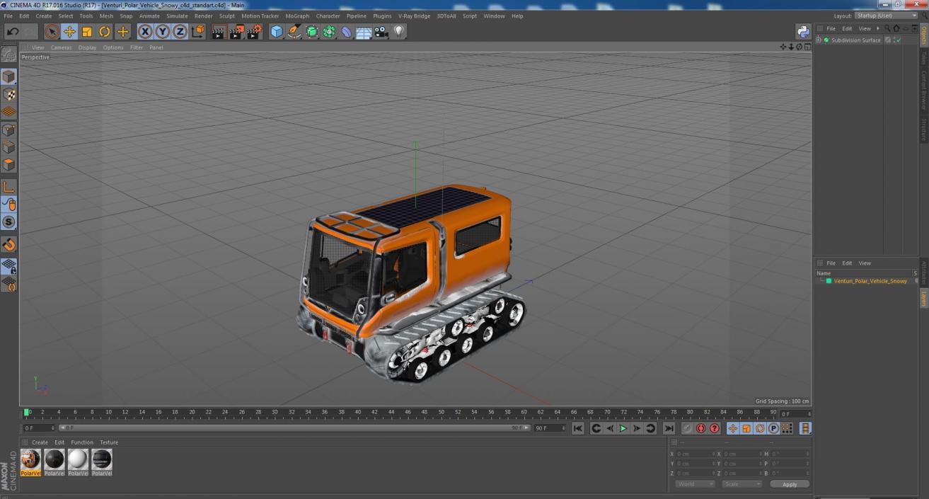 Venturi Polar Vehicle Snowy 3D