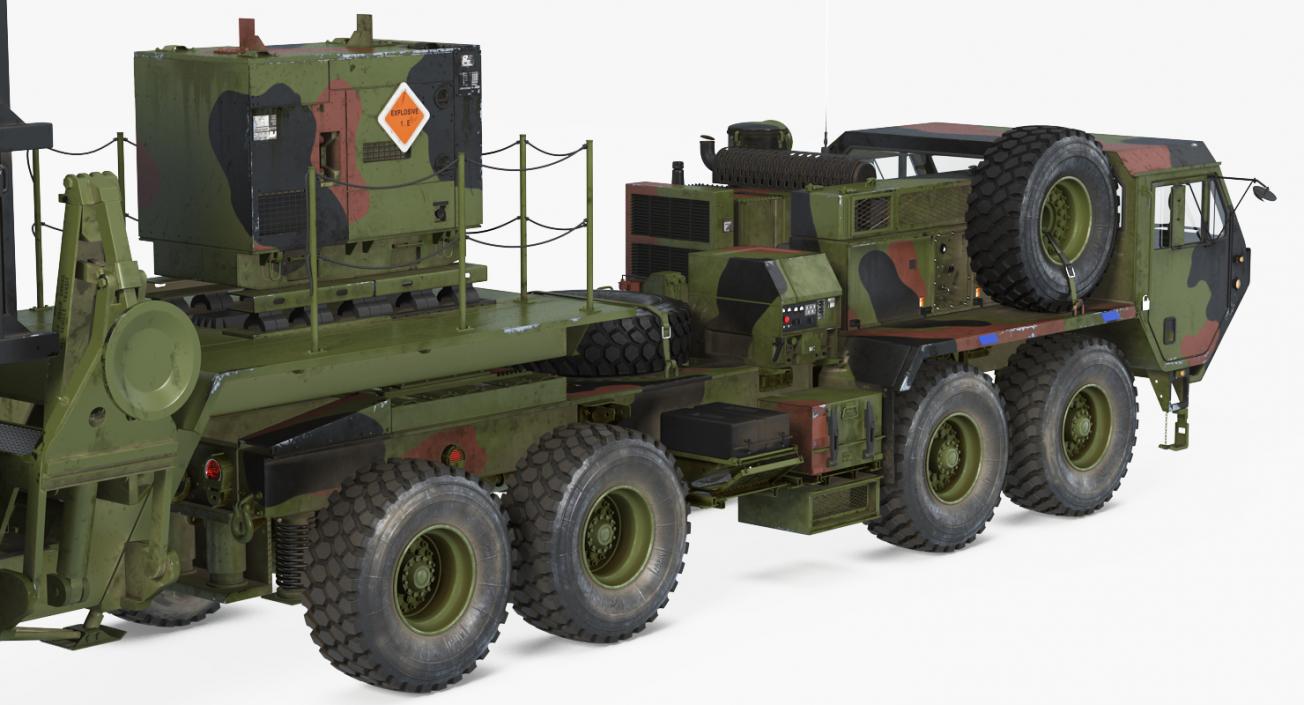 Military Rocket Launcher Vehicles Collection 3D model