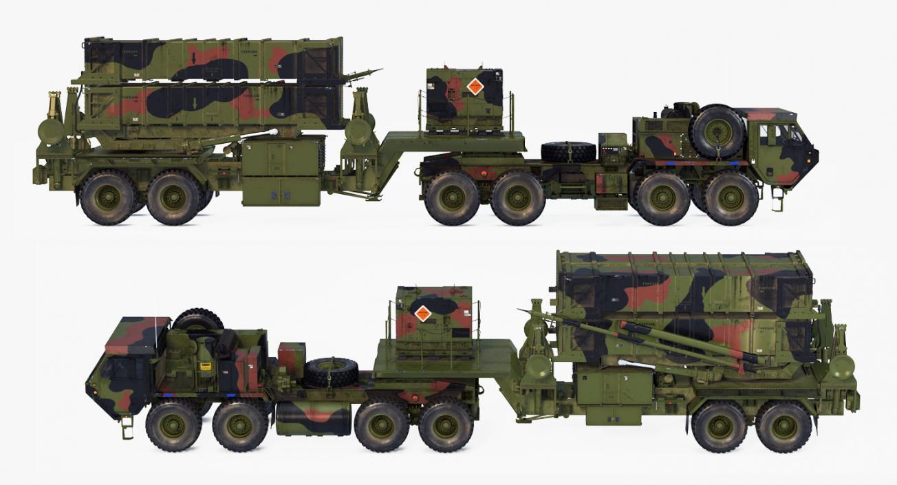 Military Rocket Launcher Vehicles Collection 3D model