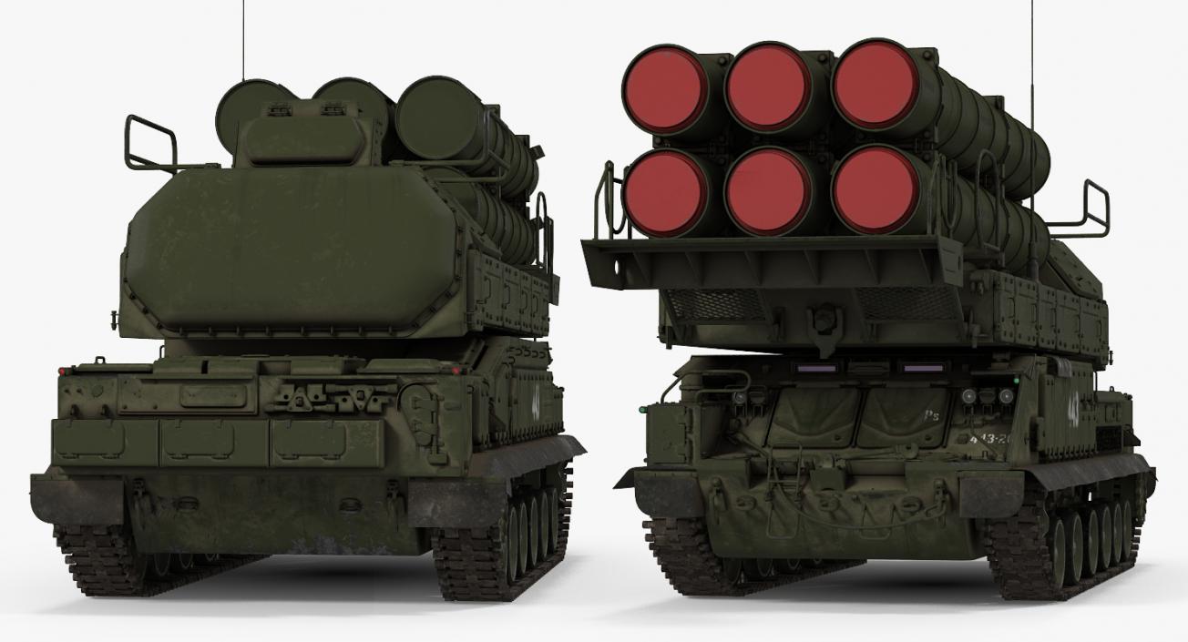 Military Rocket Launcher Vehicles Collection 3D model