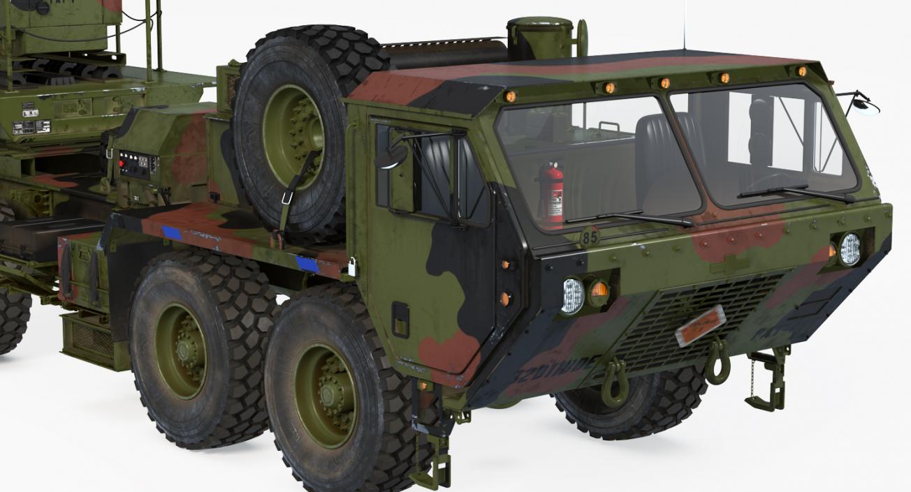 Military Rocket Launcher Vehicles Collection 3D model