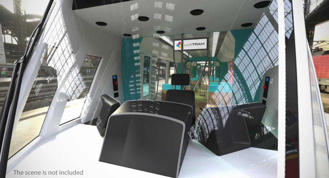 3D Luxembourg Tram Urbos