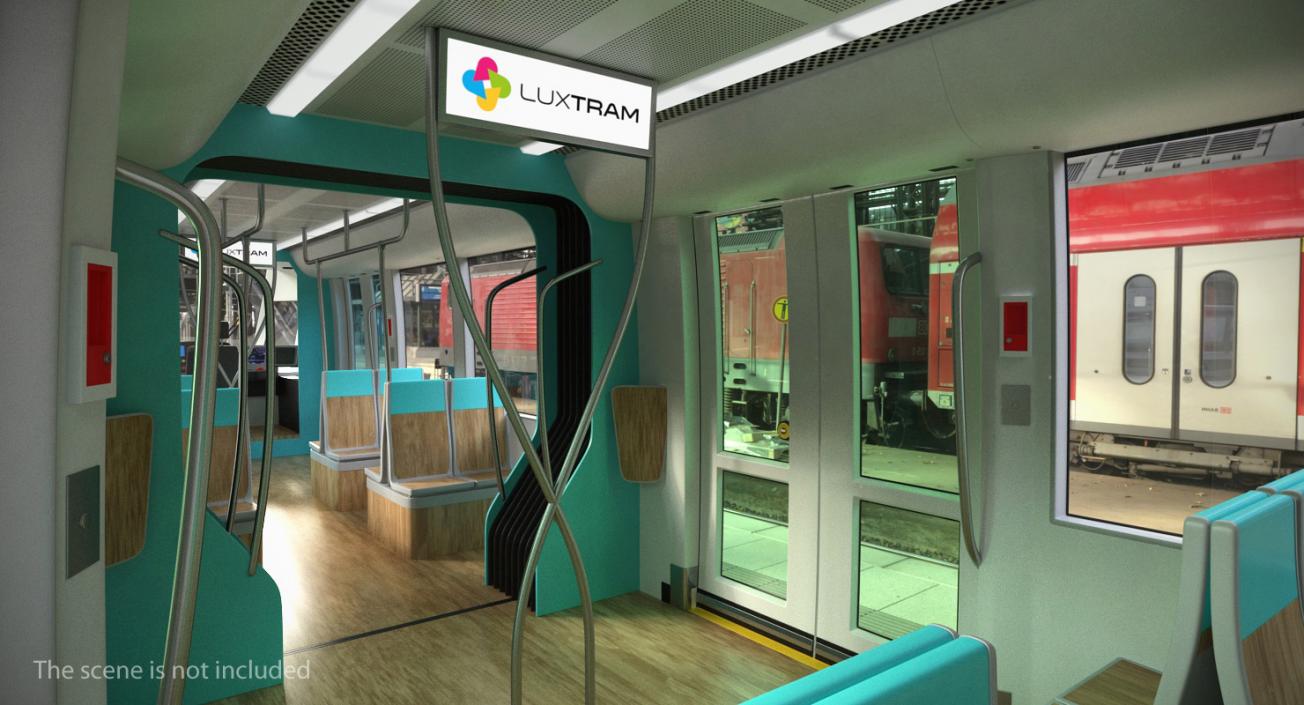 3D Luxembourg Tram Urbos