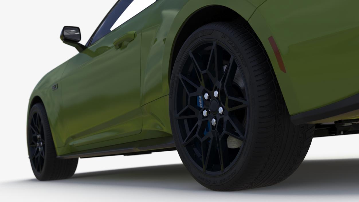 3D model Ford Mustang 2024 Green 2