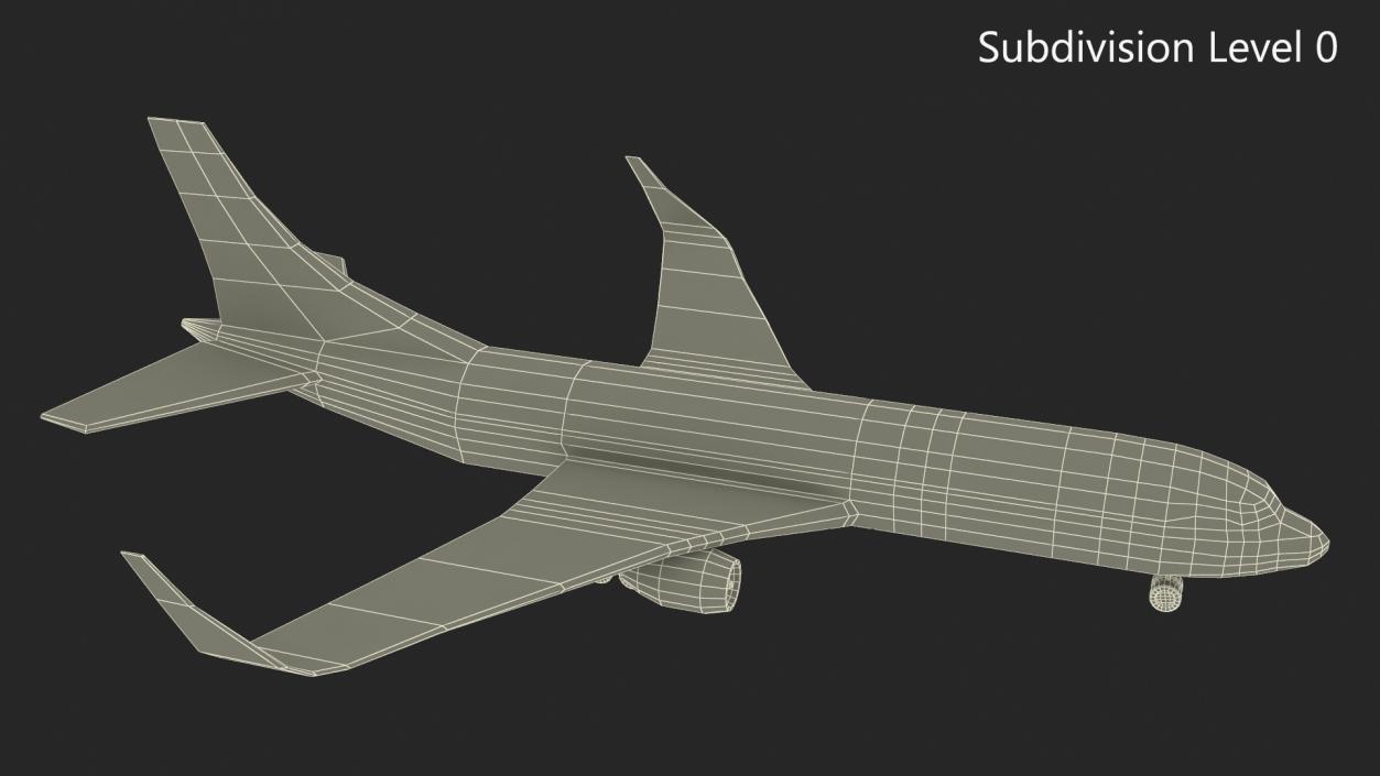 Low Poly Stylized Model Airplane 3D