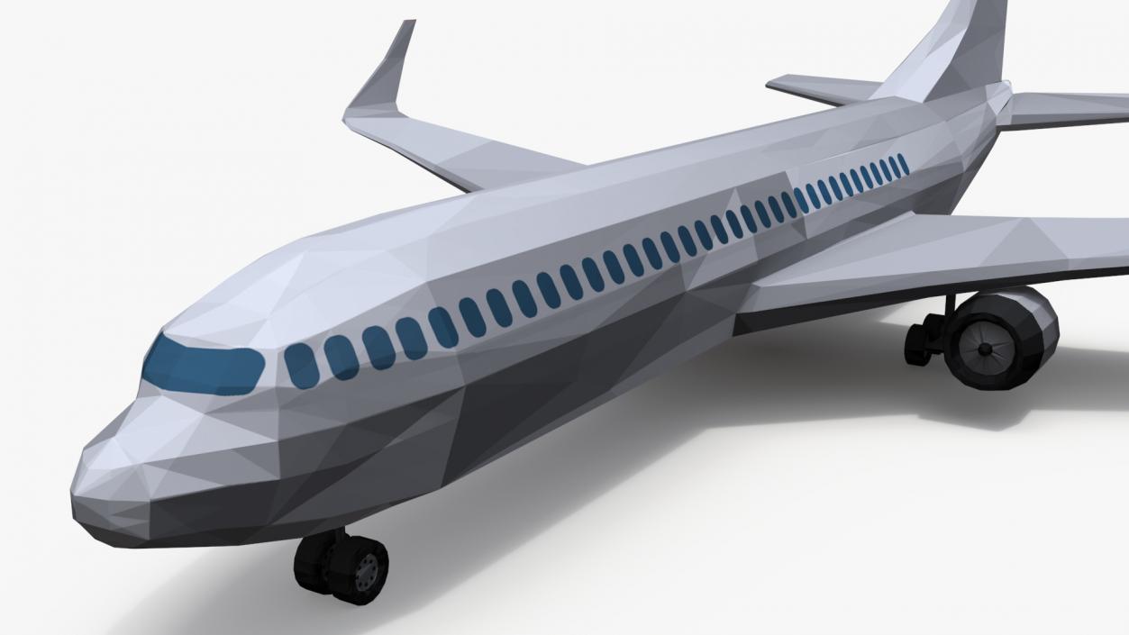 Low Poly Stylized Model Airplane 3D