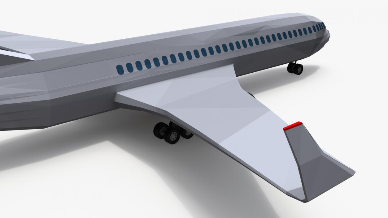 Low Poly Stylized Model Airplane 3D