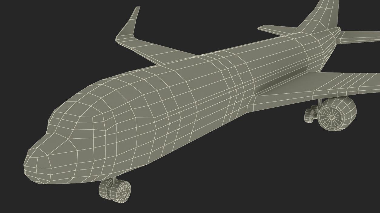 Low Poly Stylized Model Airplane 3D