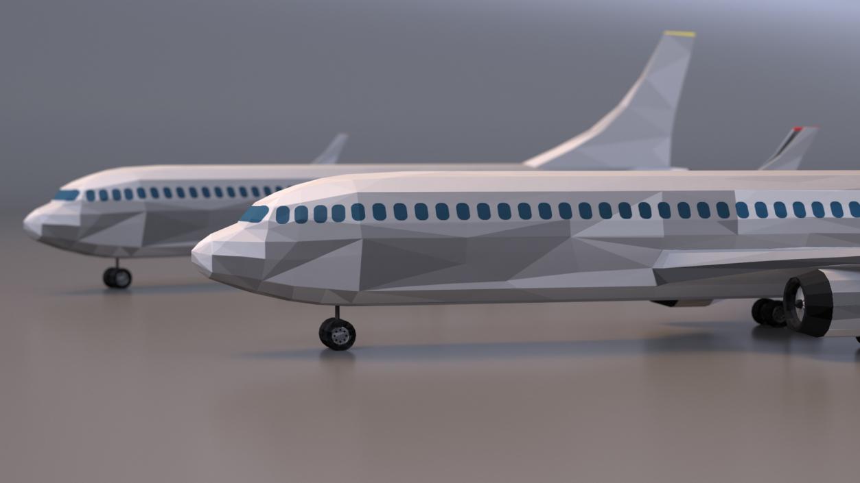 Low Poly Stylized Model Airplane 3D