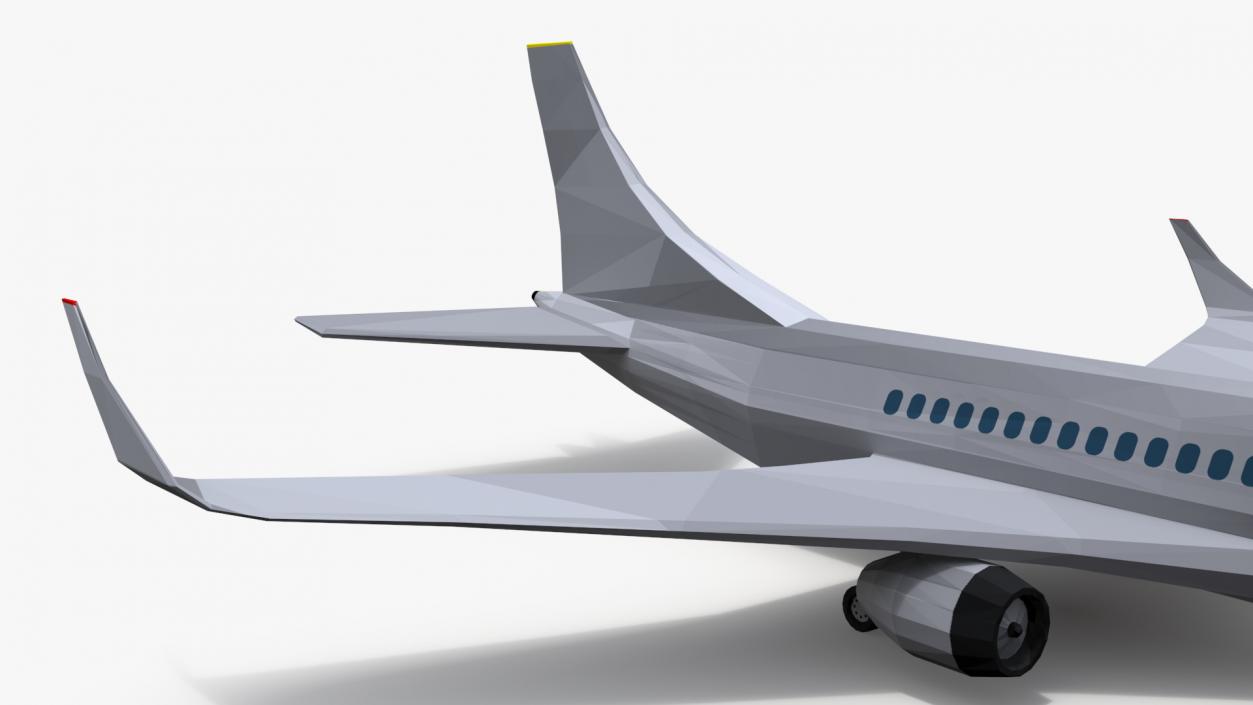 Low Poly Stylized Model Airplane 3D