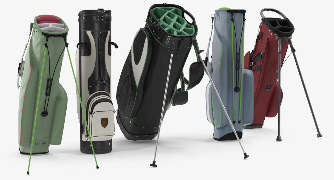 Golf Bags Collection 5 3D