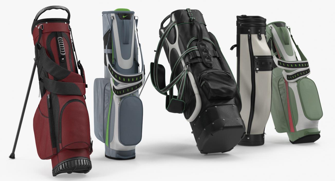 Golf Bags Collection 5 3D