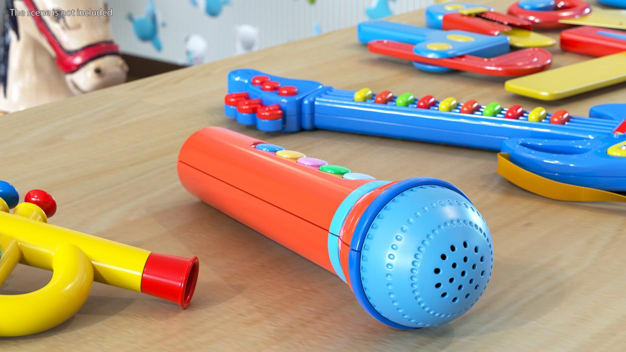 3D Musical Toy Instruments Collection 2