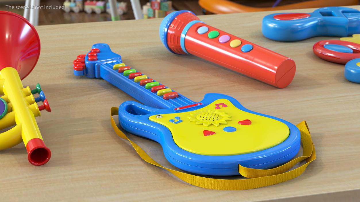 3D Musical Toy Instruments Collection 2