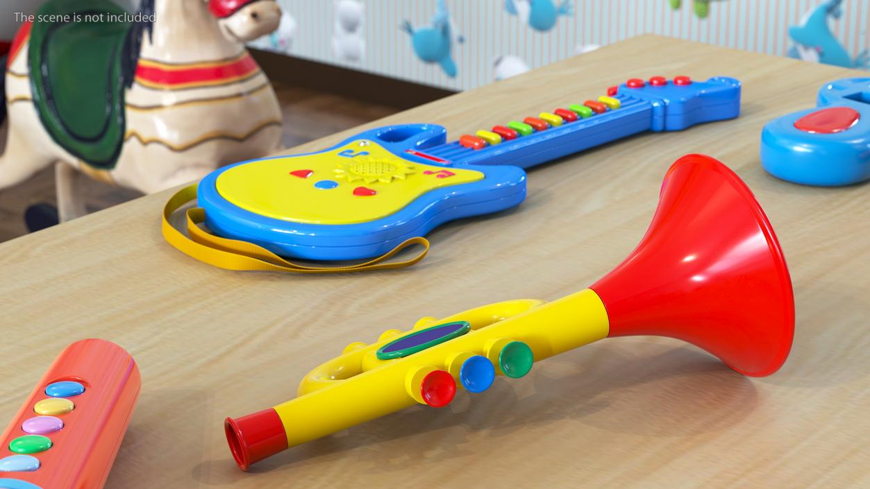 3D Musical Toy Instruments Collection 2