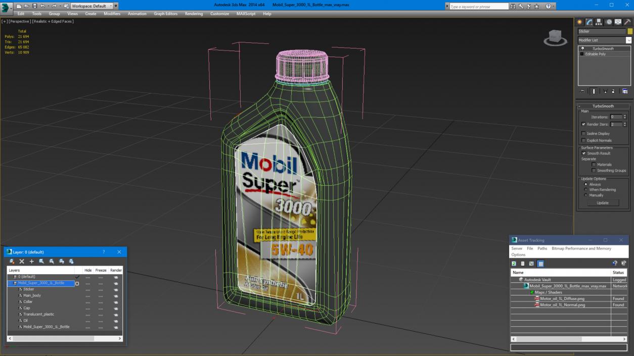 3D Mobil Super 3000 1L Bottle