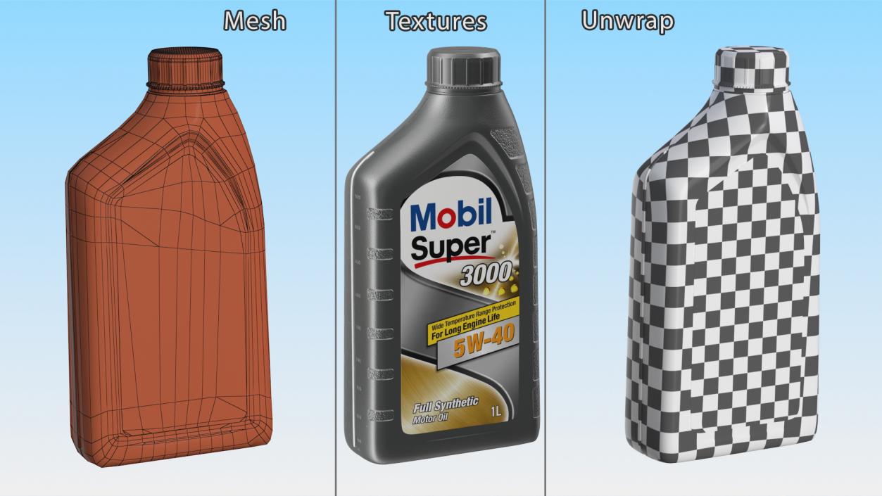 3D Mobil Super 3000 1L Bottle