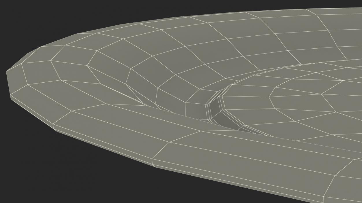 3D model Red Paper Plate