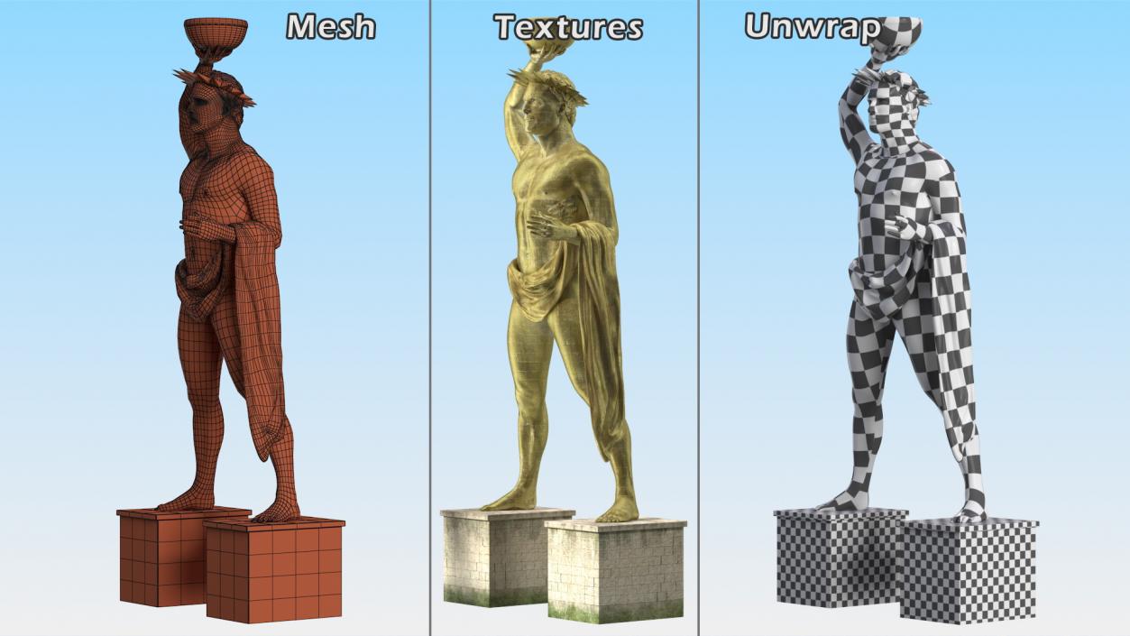 3D Colossus of Rhodes model