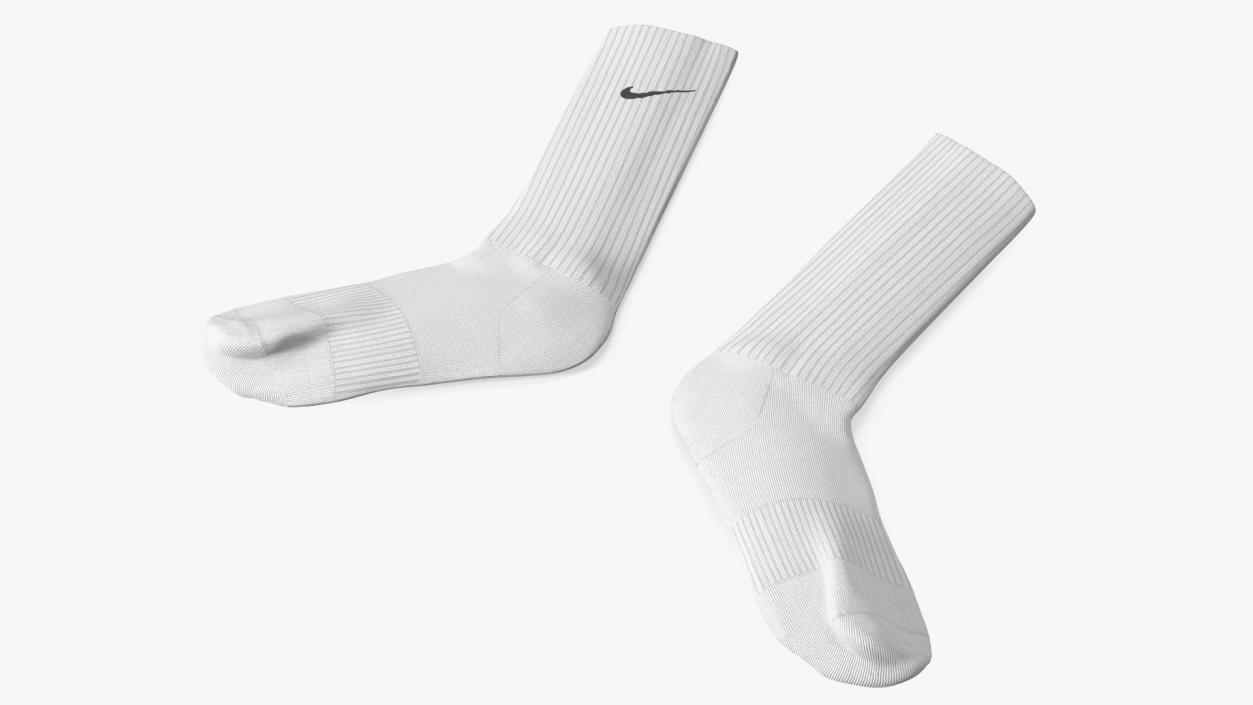 3D model Long Socks Nike Grey Idle